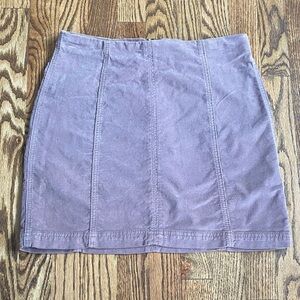 Free People brown lightweight corduroy mini skirt, size 10. Like new